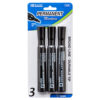 MARKER PERMANENT 3PC BLACK #1248 #BAZIC