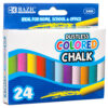 CHALK 24PC ASST CLR #2406 #BAZIC