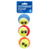 LIL’ BUDDIES PET TOY TENNIS BALL 3PC W/PAW PAINT