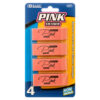 ERASER 4PC PINK CLR #2227