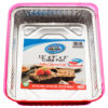 DURABLE ALUMINUM CAKE PAN RECT W/LID 2 ASST CLR