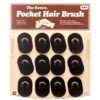 POCKET HAIR BRUSH BLACK COLOR #22260/LARGE