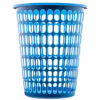 LAUNDRY BASKET RD W/LID 45x63cm 915G W/3 ASST CLRS