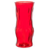 GLASS VASE 8.5 X 3.5″ RED W/ASST DESIGN #3V-986RED