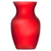 GLASS VASE 8″ RED GINGER #T99RED