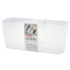 STERLITE NARROW STORAGE 3 TRAYS CLEAR