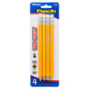 PENCIL #2 4PC W/ ERASER JUMBO #BAZIC