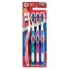 SHINY FRESH TOOTHBRUSH 4 PK W/ SOFT GRIP