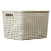 STERILITE#1273 TALL WEAVE BASKET CEMENT