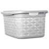 STERILITE #1275 WEAVE LAUNDRY BASKET RT CEMENT