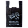 SHOPPING BAG THANKYOU REUSABLE/BLK 200PC 13X7X21